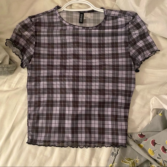 Purple mesh shirt H&M - Picture 3 of 3